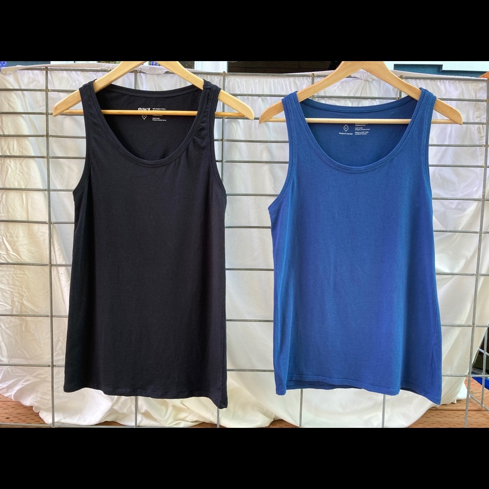 Two Pact organic cotton tank tops.